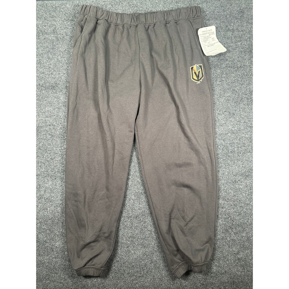 NWT Vegas Golden Knights NHL Sweatpants Mens Size 2XL Gray Fleece Joggers Hanes